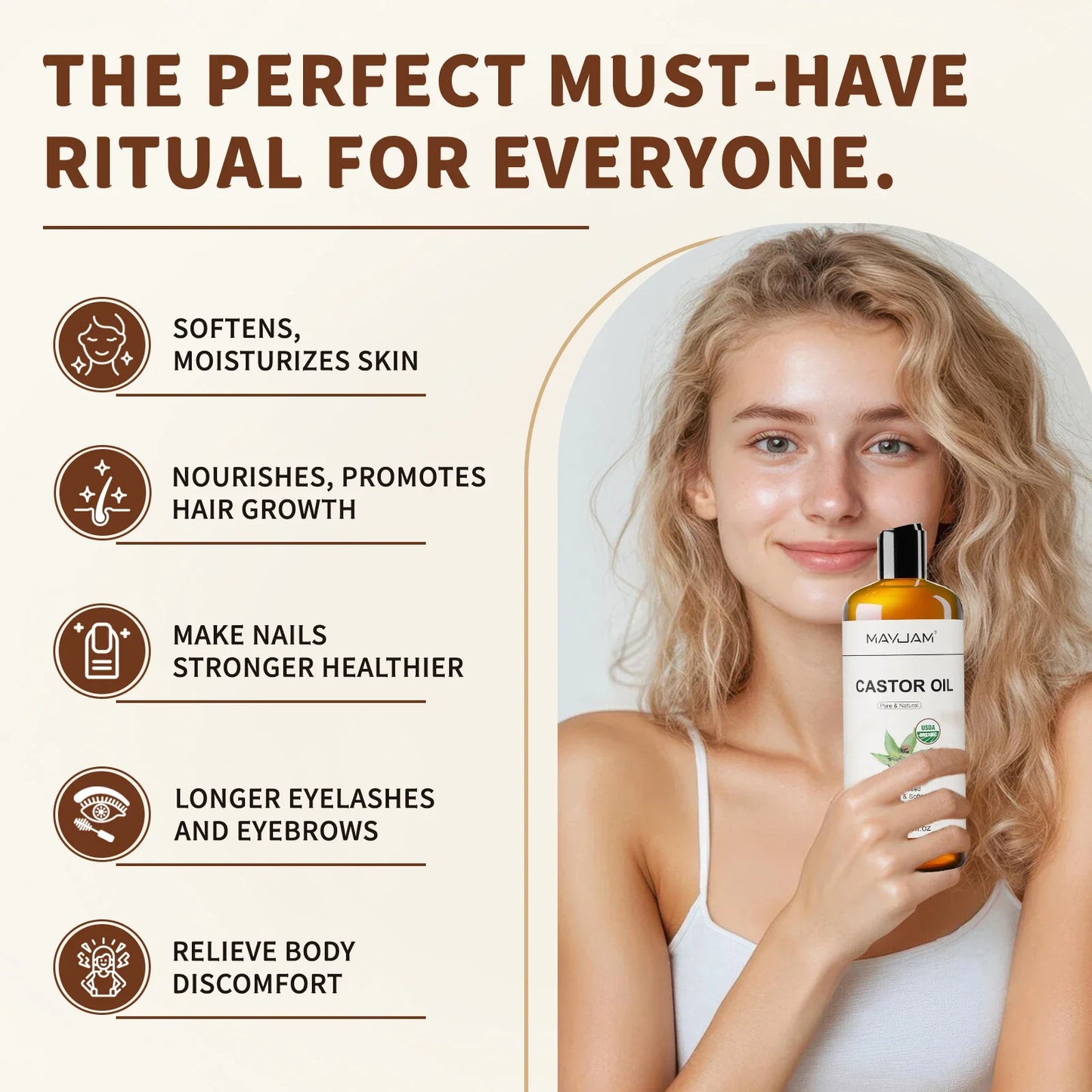 Pure Organic Castor Oil Beauty Elixir